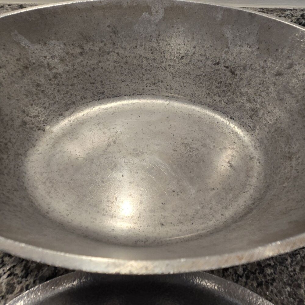 VTG Hammered Club Aluminum Hammercraft Cookware Oval Roaster Dutch Oven 16x10” - Picture 5 of 13